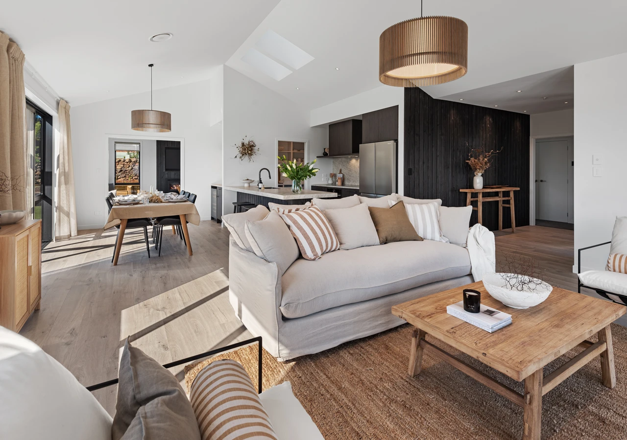 Modern, Open-Plan Living and Kitchen with Inviting Interior Ideas | Classic Builders